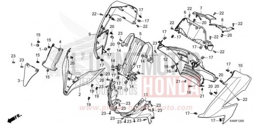 ABDECKUNG, VORNE/INSTRUMENTENTAFEL (NSS125ADM/N) NSS125ADN de 2022